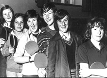 Table tennis in the Temperance Hall